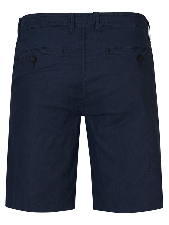 Petrol Industries Petrol Industries Šortky z materiálu M-1050-SHO538 Tmavomodrá Slim Fit