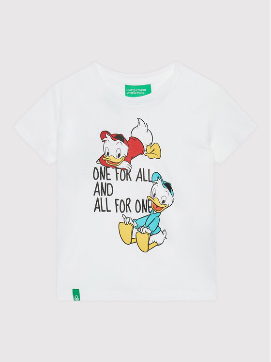 United Colors Of Benetton United Colors Of Benetton Tricou DISNEY 3096G103J Alb Regular Fit