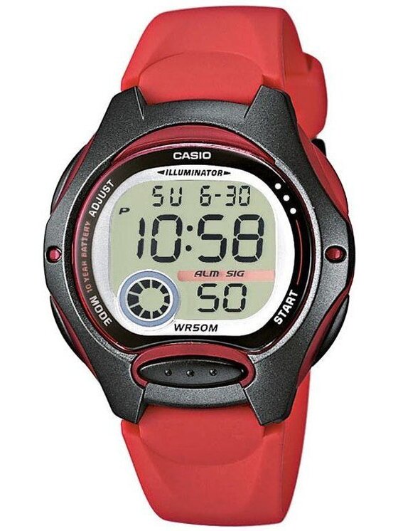 Casio Casio Zegarek LW-200-4AV Czerwony