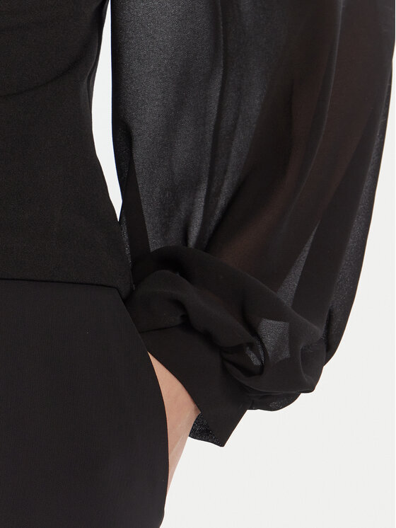 Rinascimento Rinascimento Μπλουζάκι CFC0126180003 Μαύρο Regular Fit