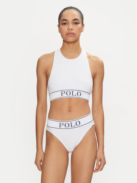 Polo Ralph Lauren Polo Ralph Lauren Klasické nohavičky s vysokým pásom 4P2025 Biela