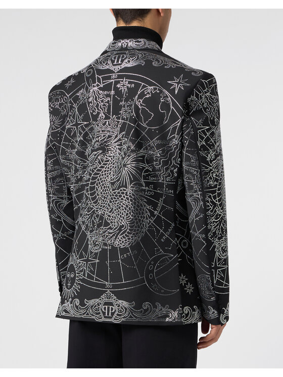 PHILIPP PLEIN PHILIPP PLEIN Marynarka 31276 Czarny Regular Fit