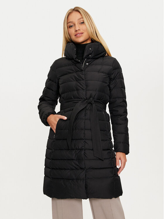 Geox Vatovaná bunda Catria W4626N T3156 F9000 Čierna Regular Fit