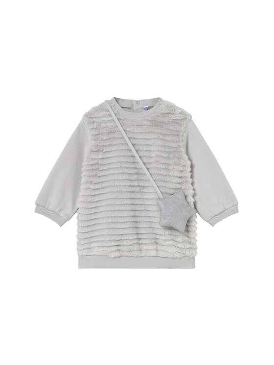 Mayoral Mayoral Трикотажна сукня 2919 Écru Regular Fit