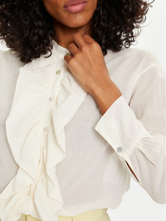 Dixie Dixie Srajca C239J017A Écru Regular Fit