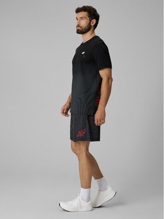 4F 4F T-Shirt AQUA FORCE Czarny Regular Fit