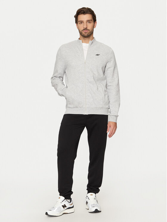 4F 4F Mikina 4FWMM00TSWSM1463 Šedá Regular Fit