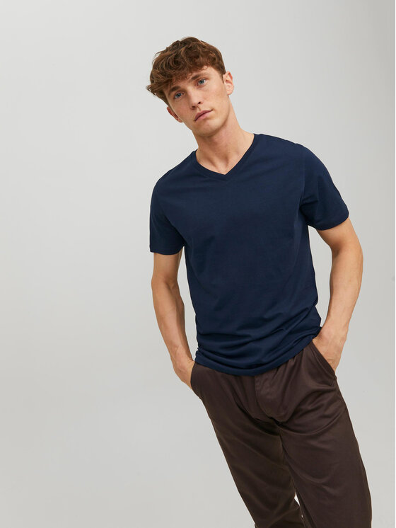 Jack&Jones Jack&Jones Póló Basic 12156102 Sötétkék Standard Fit
