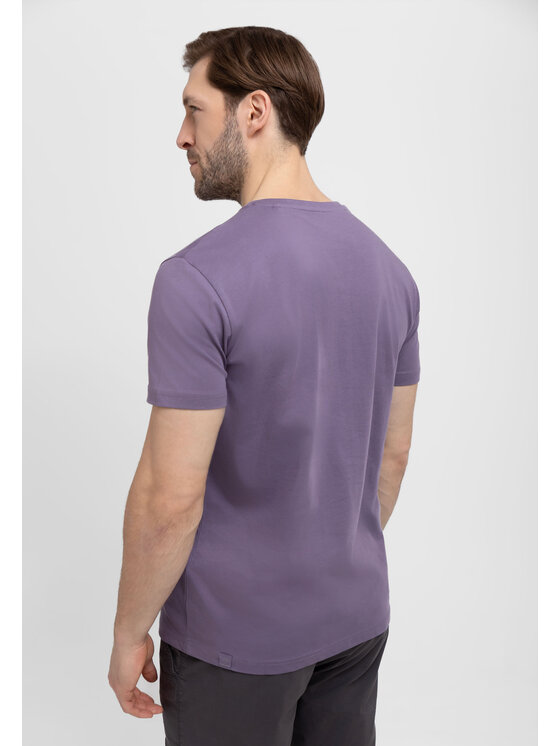 Volcano Volcano T-Shirt T-DUST Fioletowy Regular Fit