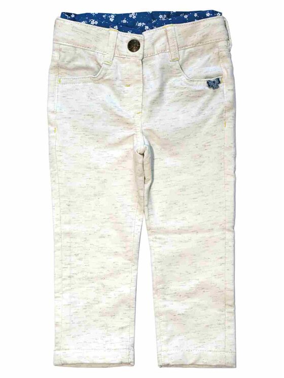Kanz Kanz Spodnie materiałowe 1633014-1000 Biały Basic Fit