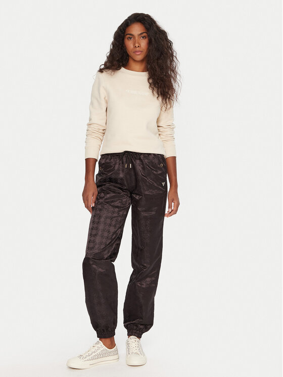 Guess Guess Jogginghose V5YB14 WHFU0 Schwarz Regular Fit