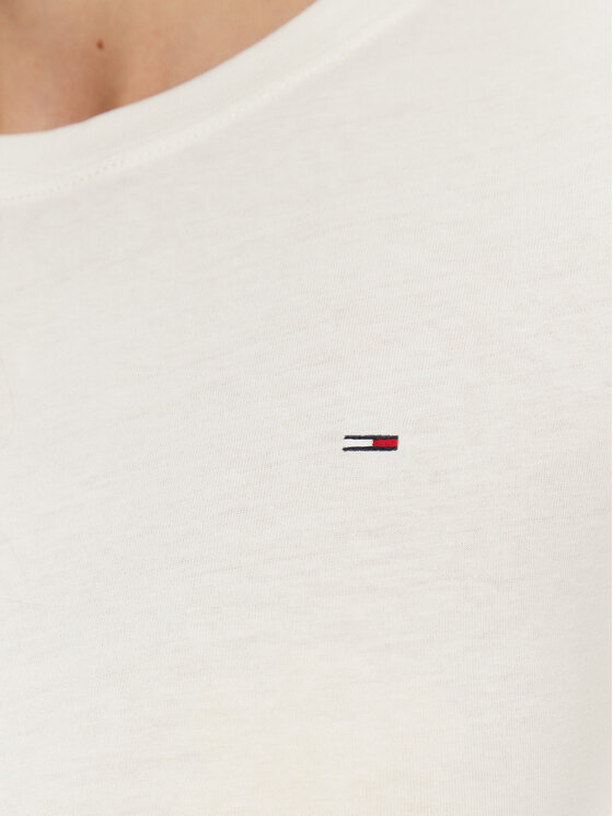 Tommy Jeans Tommy Jeans T-Shirt DW0DW20459 Biały Slim Fit