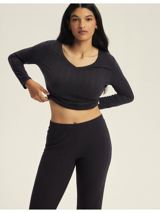 Esotiq Esotiq Pyžamo 44388 Sivá Regular Fit