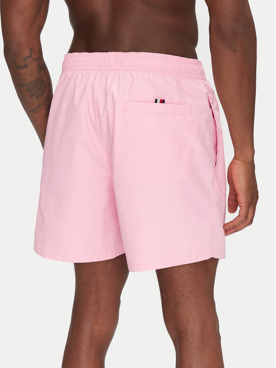 Tommy Hilfiger Tommy Hilfiger Szorty kąpielowe UM0UM03258 Różowy Regular Fit