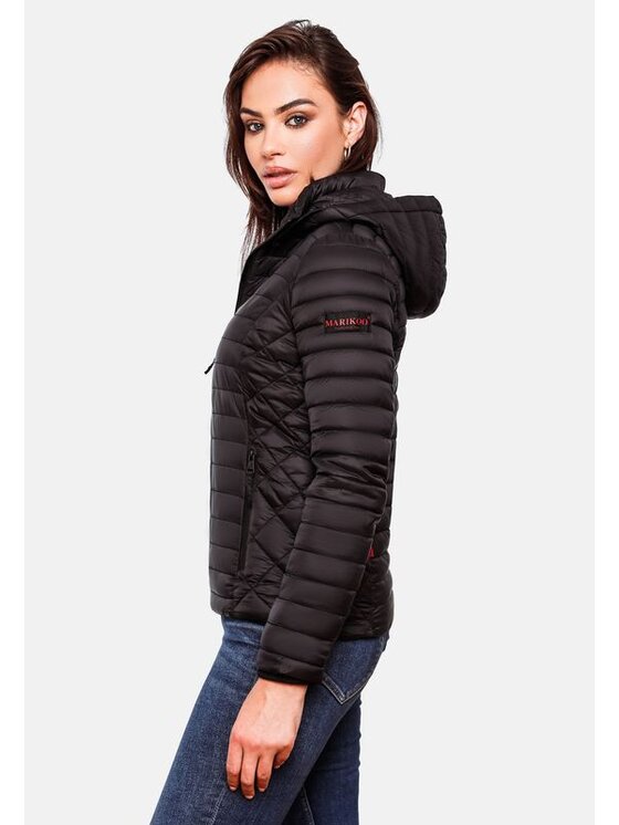 Marikoo Marikoo Kurtka przejściowa Samtpfote Czarny Casual Fit