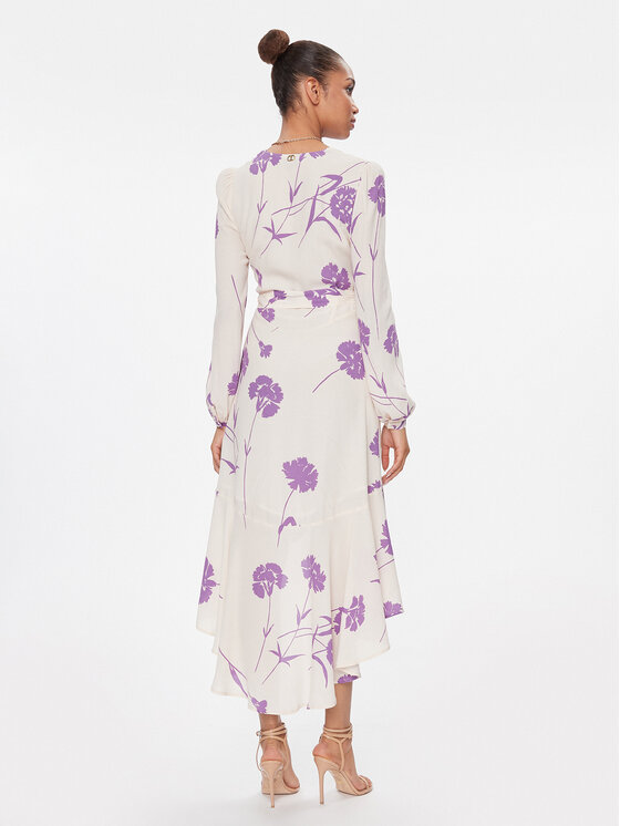 TWINSET TWINSET Hétköznapi ruha 241TP2602 Ekru Regular Fit
