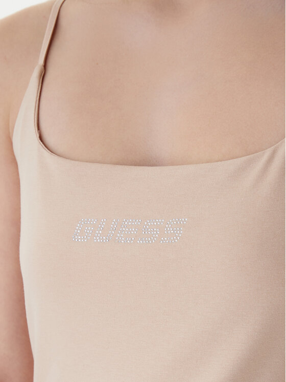 Guess Guess Top V5GP22 J1314 Bež Slim Fit