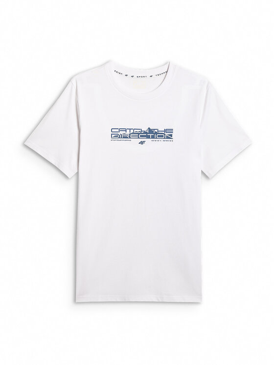 4F 4F T-Shirt TREKKING Biały Regular Fit
