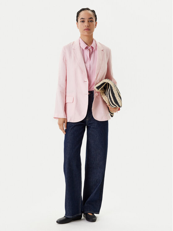United Colors Of Benetton United Colors Of Benetton Marynarka 2AGHDW00R Różowy Regular Fit