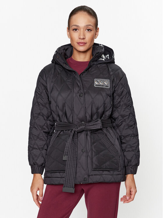 Guess Kurtka zimowa V3BL02 WFS82 Czarny Regular Fit