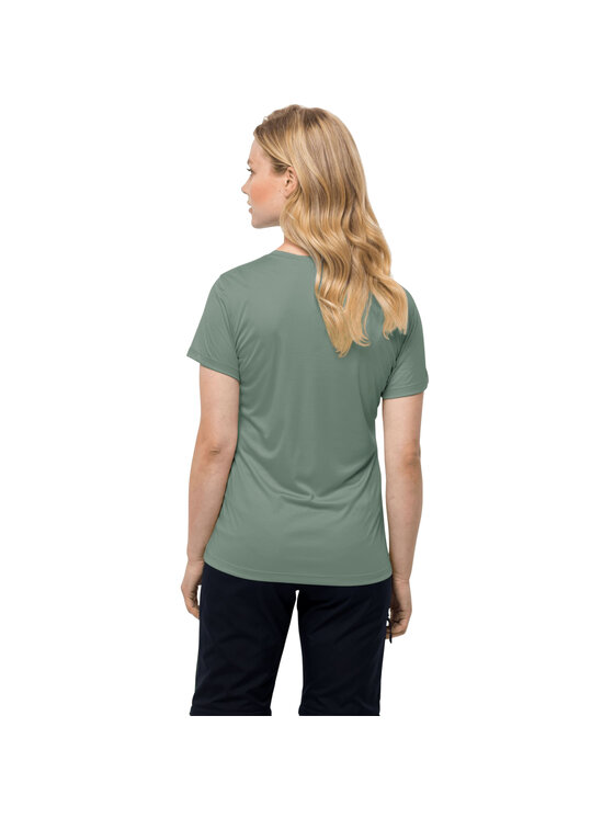 Jack Wolfskin Jack Wolfskin T-shirt Jack Wolfskin Tech Tee W Verde Regular Fit