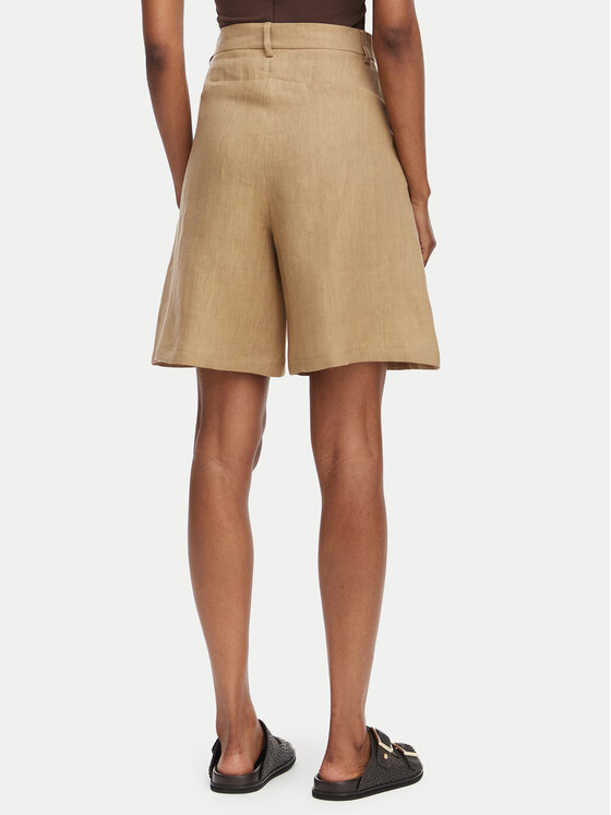 Marella Marella Шорти от плат Emme by Marella Adorni 2615141032 Бежов Regular Fit