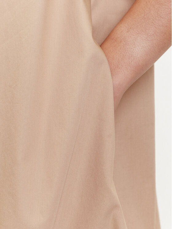 Marella Marella Rochie tip cămașă Medicea 2515221192 Écru Relaxed Fit