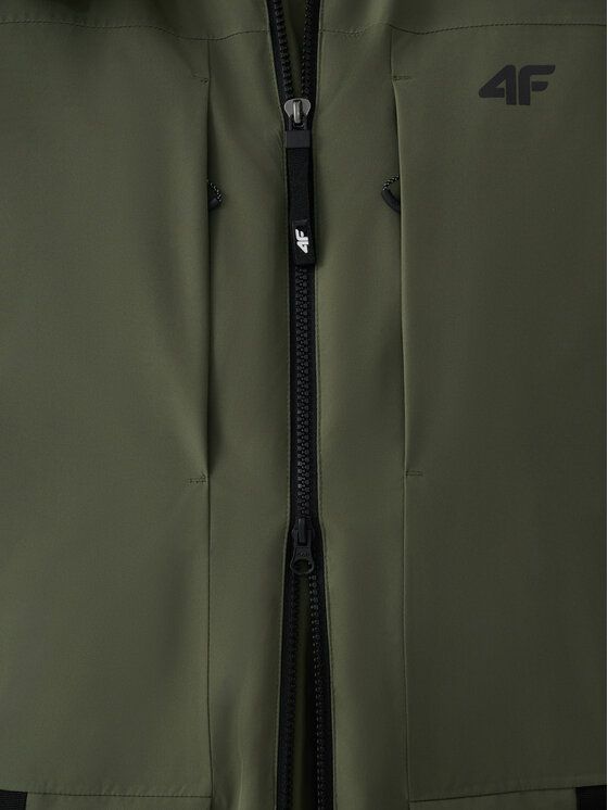 4F 4F Kurtka przejściowa URBAN COMMUTER Zielony Regular Fit