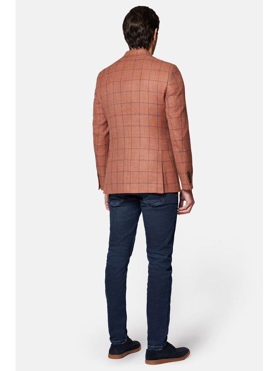 Lancerto Lancerto Marynarka Corona MA073124000010 Brązowy Slim Fit