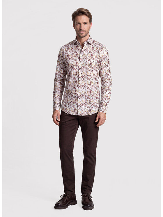 Pako Lorente Pako Lorente Koszula P26WF-1X-010 Brązowy Slim Fit