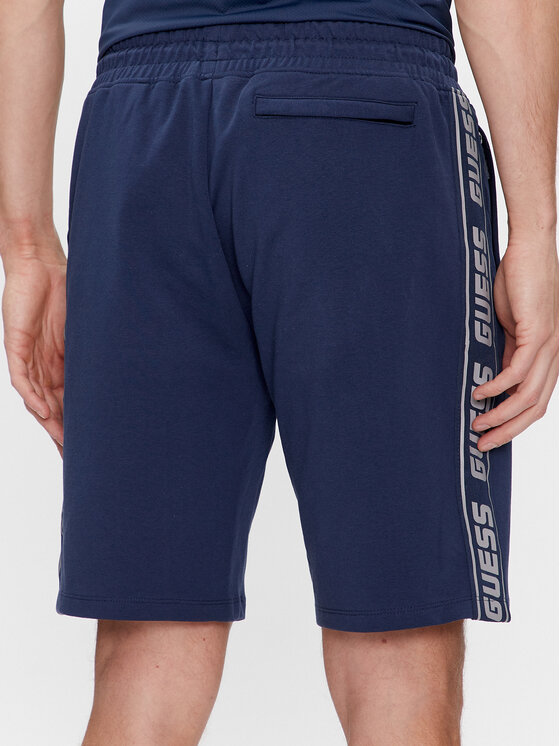 Guess Guess Pantaloncini di tessuto Arlo Z2YD02 K6ZS1 Blu scuro Loose Fit