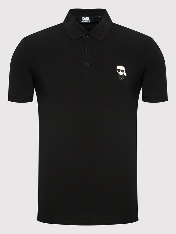 KARL LAGERFELD KARL LAGERFELD Polo marškinėliai 745022 500221 Juoda Regular Fit