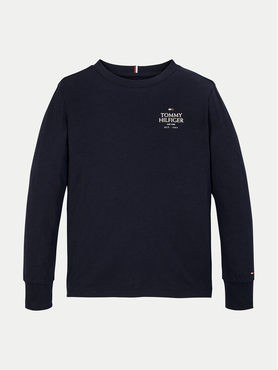 Tommy Hilfiger Bluse KB0KB09276 Dunkelblau Regular Fit | Modivo.de 