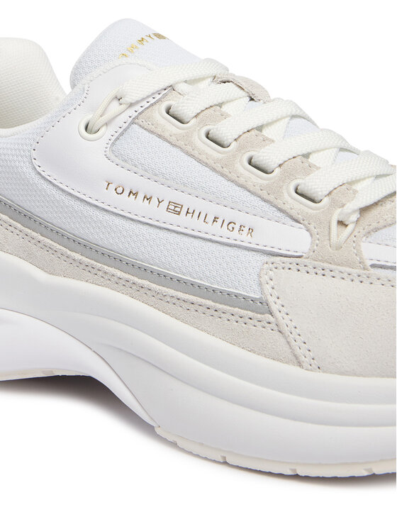 Tommy Hilfiger Tommy Hilfiger Sneakers Th Sporty Chic Runner FW0FW09187 Weiß
