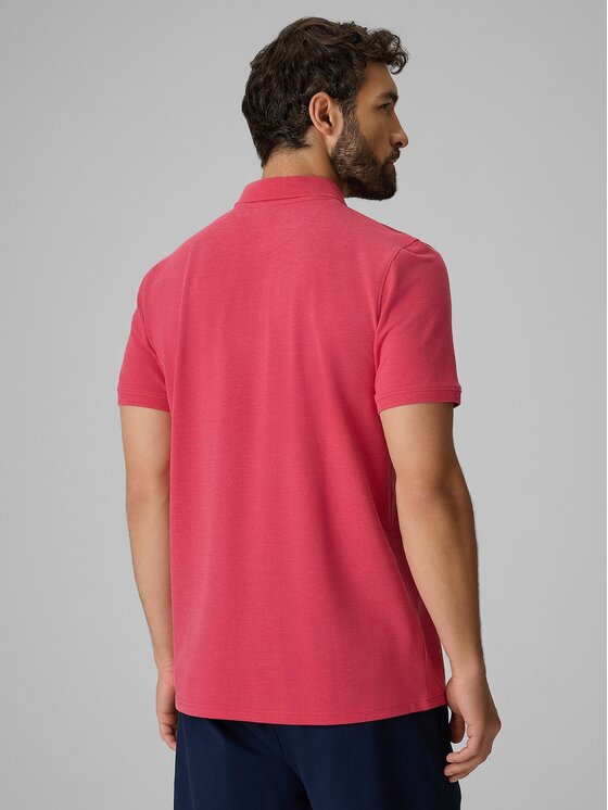 4F 4F Polo 4FRSS26TPTSM0899-55M Różowy Regular Fit