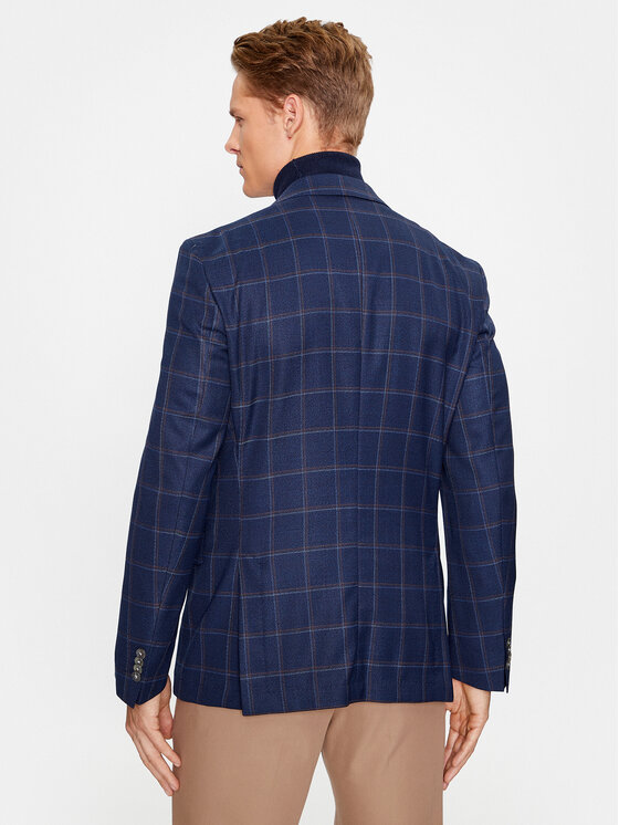 BOSS Boss Švarkas H-Hutson 50497259 Tamsiai mėlyna Slim Fit