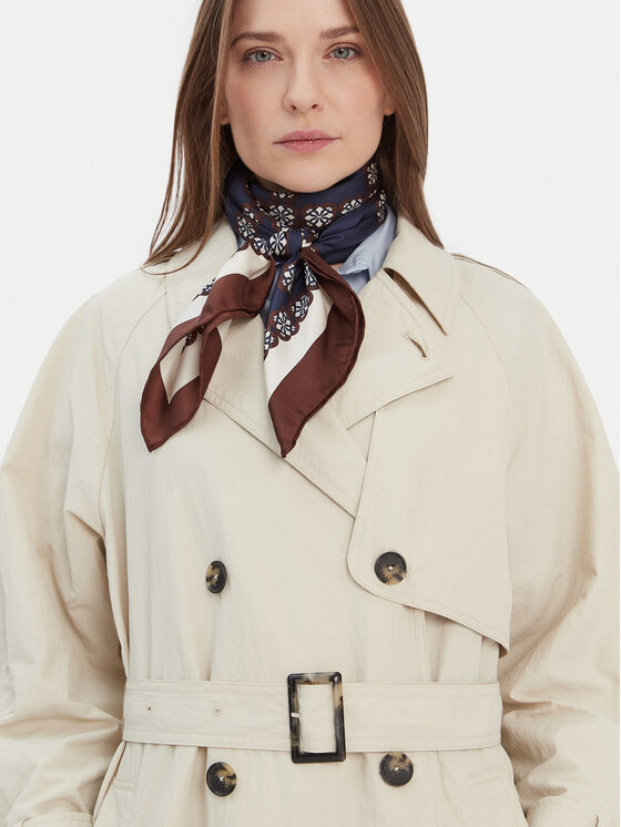 Tommy Hilfiger Tommy Hilfiger Trencz WW0WW45632 Beżowy Oversize
