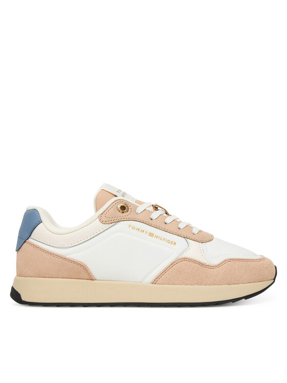 Tommy Hilfiger Tommy Hilfiger Laisvalaikio batai Mix Material Runner FW0FW08950 Écru