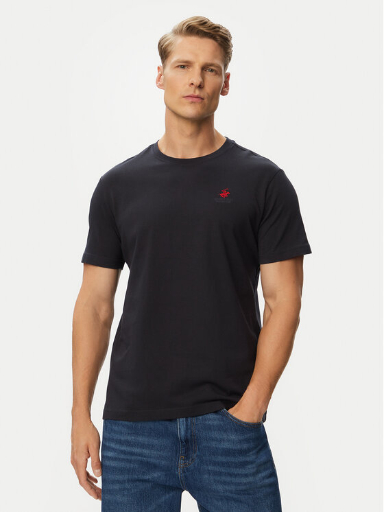 Beverly Hills Polo Club Tricou P-SS26M-TS41740 Bleumarin Regular Fit