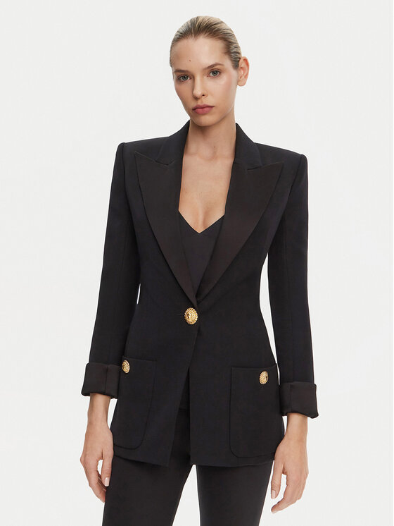 Balmain Balmain Zakó DF1SE095ME54 Fekete Regular Fit
