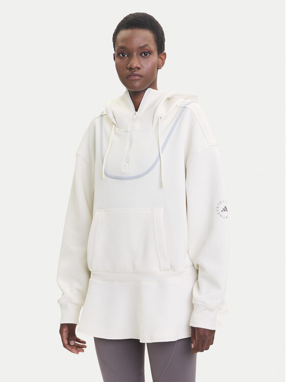 adidas by Stella McCartney Bluza Peplum JX9108 Beżowy Loose Fit