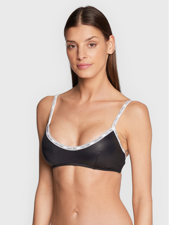 Calvin Klein Swimwear Bikini augšdaļa KW0KW01946 Melns