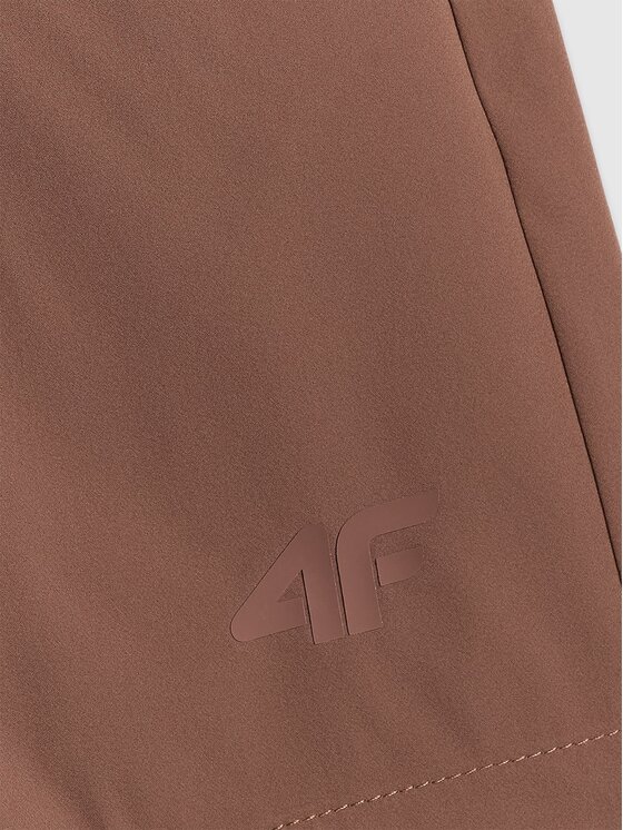 4F 4F Szorty materiałowe 4FRSS26TSHOF0937-82S Brązowy Loose Fit