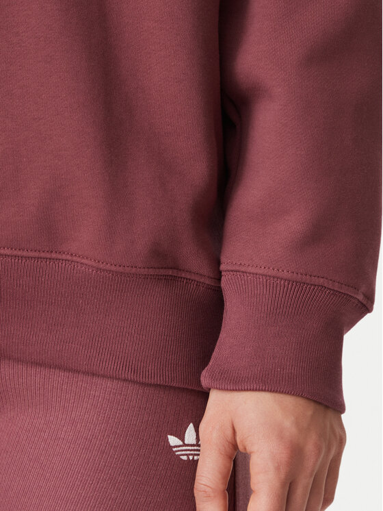 adidas adidas Pulóver Essentials Crew Long Fleece Sweatshirt KT2279 Barna Regular Fit