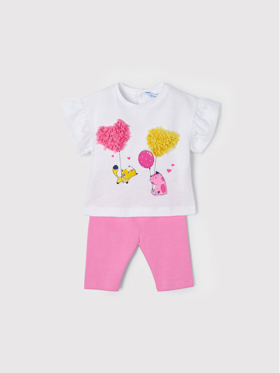 Completo T-shirt e leggings 1722 Multicolore