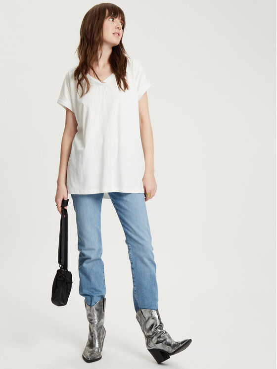 Cross Jeans Cross Jeans T-Shirt 56074-028 Beżowy