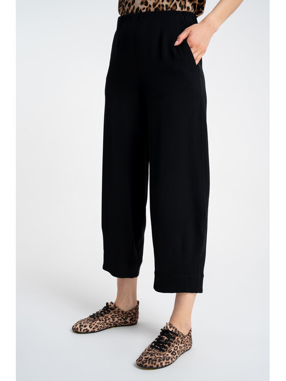 CLICK CLICK Παντελόνι υφασμάτινο 30-346 Μαύρο Loose Fit