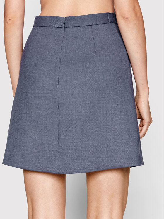 Tommy Hilfiger Tommy Hilfiger Φούστα mini Gold Button WW0WW35522 Μπλε Regular Fit