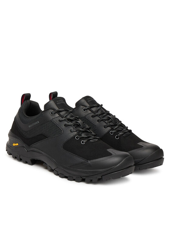Tommy Hilfiger Tommy Hilfiger Laisvalaikio batai Vibram Low Runner Tech FM0FM05657 Juoda