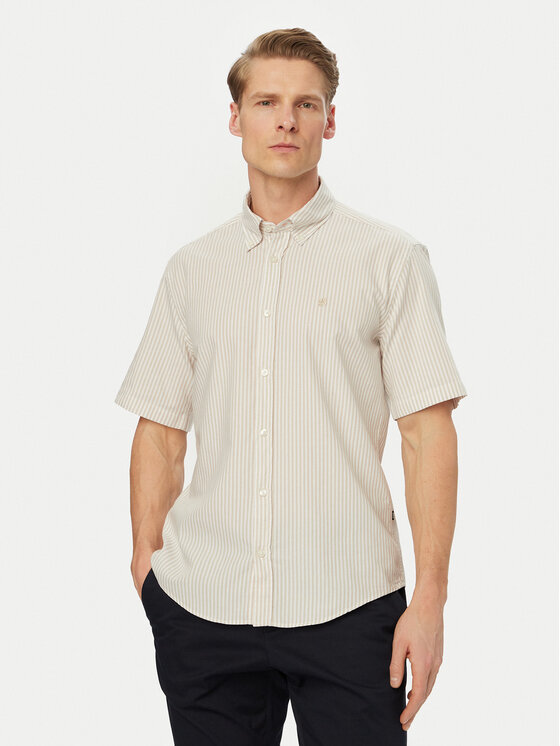 BOSS BOSS Hemd H-Liam 50560399 Beige Regular Fit